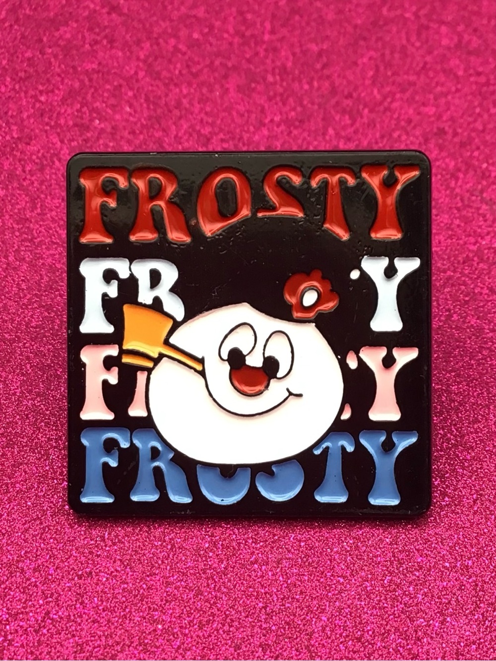 Frosty Enamel Pin